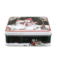 4 x Brand New BESTonZON 1 Pc Snowman Christmas Gift Present Boxes Rectangular Favor Metal Exquisite Party Decorative Christmas Home Large Tinplate Aging Pattern - RRP €73.76