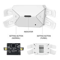 1 x RAW Customer Returns TOMSIN Programmable Remap Back Paddles Kit for PS5 Controller BDM 010 BDM 020, 4 White Upgrade Back Button Attachment for PS5 Controller - RRP €38.78