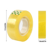 58 x Brand New Skyzone 8 Rolls Clear Adhesive Tape Transparent Packing Tape Sticky Tape Craft DIY Office Use Small Tapes 18mm 40m per roll - RRP €473.28