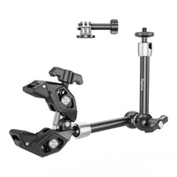 1 x RAW Customer Returns SMALLRIG Magic Arm Super Clamp, Camera Mount with Super Clamp, with 1 4 -20 Screw Threaded Hole for Camera Light Monitor Webcam Action Camera for GoPro for Insta360, Load Capacity of 1.5 kg - 4454 - RRP €39.9