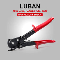 1 x RAW Customer Returns LUBAN ratchet cable cutter HS-325A, cable cutter for cutting copper and aluminum cables up to 240 mm , hand tool with ratchet principle, wire cable cutter, ratchet cutter - RRP €35.28