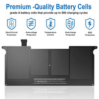 1 x RAW Customer Returns HASESS A1465 battery replacement for MacBook Air 11 inch A1370 A1406 A1465 A1495 battery mid 2011 2012 2013 early 2014 and 2015 version 7.6 V 39 Wh - 12 month warranty - RRP €49.96