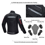 1 x RAW Customer Returns Zyxformis motorcycle jacket men s motorcycle jacket waterproof windproof with protectors jacket for summer winter - RRP €105.99