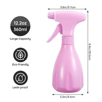 3 x Brand New Segbeauty Spray Bottle Garden, 2 Pack 360ml Spray Bottle Hair, Refillable Plant Spray Bottle with Continuous Water Mist, Spray Bottle for Pet Shop, Offices with Labels  - RRP €61.2