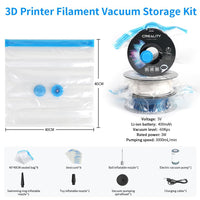 1 x RAW Customer Returns Creality Official Filament Vacuum Bag Upgrade Kit, 8pcs 3D Printer Filament Vacuum Bag Compression Storage Bag with USB Pump, Reusable Dustproof Moisture Proof Dry Filament - RRP €29.58