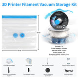 1 x RAW Customer Returns Creality Official Filament Vacuum Bag Upgrade Kit, 8pcs 3D Printer Filament Vacuum Bag Compression Storage Bag with USB Pump, Reusable Dustproof Moisture Proof Dry Filament - RRP €29.58