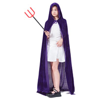 10 x Brand New ZUCOS Cape with Hood, Witch Costume Halloween Cloak Vampire Cape Unisex for Adult Cosplay Vampire Costume Halloween Costume Purple, 60 cm  - RRP €192.0