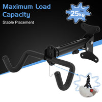 1 x RAW Customer Returns CYFIE Bicycle Wall Mount Foldable Bicycle Wall Mount for the Garage, Basement and Apartment Bicycle Wall Mount up to 20kg for Bicycle, Racing Bike, Mountain Bike etc. Bicycle Holder 2 Pieces  - RRP €42.99