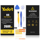 1 x RAW Customer Returns 3500mAh Battery for Phone 6S, Upgraded Yodoit High Capacity Replacement Battery 0 Cycle for Phone 6S Model A1633, A1688, A1700 with Full Repair Tool Kits - RRP €18.95