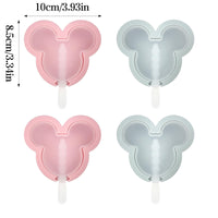 1 x Brand New Mickey ice cream molds, Minnie ice cream molds, Mickey ice cream molds popsicles, Minnie silicone molds, Ubephant 4 pcs DIY ice cream molds silicone mini ice cream mold ice cream molds children reusable - RRP €12.1