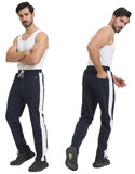 1 x RAW Customer Returns ZOXOZ jogging pants men s training pants men s sports pants men s long cotton leisure pants men s jogger sweatpants pants fitness trackpants gym zip pockets blue 2XL - RRP €33.26