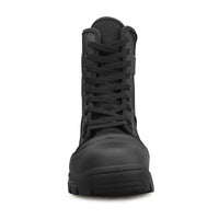 1 x RAW Customer Returns QUNLON Men s Boots Military Tactical Boots Black Combat Amphibians with Side Zip 307B-45EU - RRP €52.99