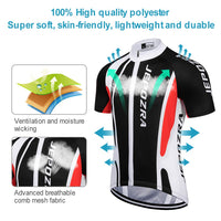 1 x RAW Customer Returns JEPOZRA Cycling Clothing Men MTB Bike Cycling Jersey Road Bicycle Short Sleeves Clothing Quick Dry Breathable Shirt 4D Cushion Bib Shorts - RRP €34.99