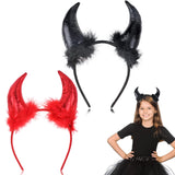 28 x Brand New JIASHA devil horns headband, 2 pieces devil ears headband devil horns headband ears headband hair accessory devil horns, for Halloween Mardi Gras and costume party - RRP €225.4