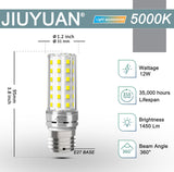 1 x RAW Customer Returns JIUYUAN E27 LED lamp 12W, equivalent to 100W halogen, 5000K daylight white, 1450LM E27 LED corn light bulb, not dimmable, set of 4 - RRP €18.14