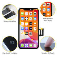 1 x RAW Customer Returns bokman Display Repair Kit Compatible with iPhone 11 incl. Glass, Retina LCD, Touchscreen , Matching Professional Tool Set Included - RRP €25.99