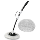 1 x RAW Customer Returns 15 bend car wash brush with long handle telescopic handle 43 aluminum car brushes soft car wash mop scratch cleaning brushes for truck SUV caravan brush, washing brush motorhome microfiber mop - RRP €26.99