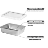 1 x RAW Customer Returns YIOUMLY Food Container, Airtight Food Containers, Stainless Steel Food Container with Lid, Suitable for Kitchen Oven Refrigerator 0.5L, Set of 5  - RRP €15.92