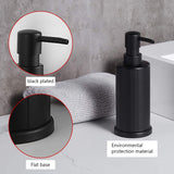 1 x RAW Customer Returns BGL Liquid Soap Dispenser, Freestanding Aluminum Hand Soap Dispenser, 250ml, Rust Proof for Bathroom and Kitchen Black  - RRP €13.99