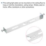 1 x Brand New sourcing map 4 Set Ceiling Light Plate Kit 155x20x15mm Lighting Body Mounting Bracket for Home Office Chandelier - RRP €15.88