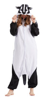 1 x RAW Customer Returns Simzoo Animal Pajamas Adult Pajamas Halloween Costume Casual One-Piece Black-Footed Ferret Costume XL - RRP €24.0