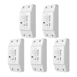 1 x RAW Customer Returns SONOFF BASICR2 5PCS 10A Intelligent Wireless WiFi Light Switch, Universal Module for Automation Solutions in Smart Home Technology, Works with Alexa, Google Home - RRP €43.33