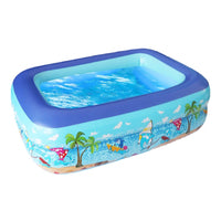 1 x RAW Customer Returns Inflatable pool, inflatable paddling pool, children s pool, children s paddling pool, swimming pool, inflatable pool, inflatable children s pool, baby pool, 2 wheels 100 x 70 cm height 28 cm - RRP €22.99