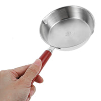 1 x RAW Customer Returns Kichvoe 1pc 24cm Mini Egg Omelette Pan Stainless Steel Small Frying Pan Skillet Mini Pan Egg Pancake Maker Cookware Oil Heating Pot Camping Cooking Pot For Home Kitchen - RRP €21.69