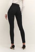 1 x RAW Customer Returns Kaffe Jeans KAlaura Women s Jeans High Waist Skinny Fit with High Waistband Black Deep36 - RRP €30.2