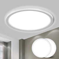 1 x RAW Customer Returns LQWELL Ceiling Light LED Ceiling Lamp, IP44 Waterproof Bathroom Lamp Round Flat 18W 6000K 1600LM Modern Simple Lamp Thin for Living Room Bathroom Bedroom Kitchen Balcony Basement Office, 220 24mm - RRP €23.96