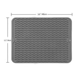 1 x Brand New Silicone drying mat, silicone drying mats, kitchen drying mat silicone heat-resistant, silicone drying mat for dishes, drying mat dishes silicone, non-slip drying mat, 40 30 cm - RRP €20.4