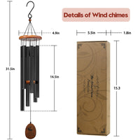 1 x RAW Customer Returns FANTECIA Wind Chimes for Outdoors, Sympathy Gift Wind Chimes for Christian, 81 cm Wind Chimes for Home Window Garden - RRP €25.7