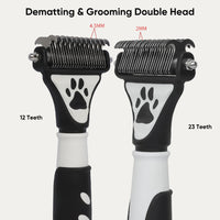 5 x Brand New Dog brush undercoat, undercoat brush dogs, pet brushes rounded blade double-sided undercoat comb for dog grooming and hair removal - RRP €90.0