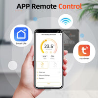 1 x RAW Customer Returns SALCAR WIFI Thermostat for Floor Heating 16A, LCD Display Programmable Room Thermostat Wall Heating Thermostats Compatible with Amazon Alexa Google Assistant, Black - RRP €40.56