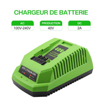 1 x RAW Customer Returns XNJTG 40V Charger Replacement for Greenworks 40V Charger G40C for Greenworks 40V series devices and batteries - RRP €35.99