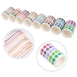 1 x Brand New Milisten 8Pcs Colorful Dots Washi Tape Round Stickers Decorative Washi Masking Tape Dot Stickers for DIY Decorative Scrapbooking Diary Planner Random Color  - RRP €16.29