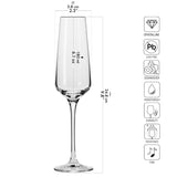 1 x RAW Customer Returns Krosno Champagne Glasses Champagne Flutes Set of 6 180 ML Avant-Garde Collection Prosecco Glasses Perfect for Home Restaurants and Parties Dishwasher Safe - RRP €38.99