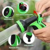 1 x RAW Customer Returns Gobesty Flexible Garden Hose 30M, Flexible Water Hose, Stretchable Water Hose with 10 Function Nozzle Shower, Lightweight and Kink-Free Flexible Hose, Garden Hoses with Triple Latex Core Green  - RRP €33.26