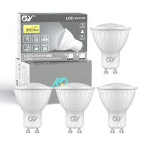 1 x RAW Customer Returns GY GU10 LED cold white lamp with motion detector radar sensor, 5W replaces 40W halogen lamp, 380lm 6500K cold white light bulbs with light sensor, automatic on off, beam angle 120 , not dimmable, pack of 4 - RRP €25.2