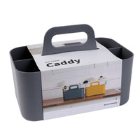 1 x RAW Customer Returns BLUE GINKGO Multipurpose Storage Caddy - Stackable Plastic Caddy with Handle - Cleaning Caddy, Craft Caddy, Desk Caddy, Art Organizers and Storage Rectangle - Gray - RRP €21.62