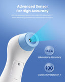 1 x RAW Customer Returns Fever thermometer for babies, children and adults, contactless forehead thermometer infrared digital thermometer with instant accurate reading, fever alarm, white - RRP €18.99