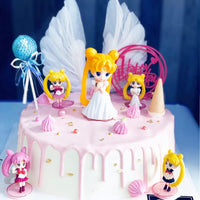 1 x Brand New pieces of the beautiful warrior figures, anime birthday party supplies anime cake toppers cake decoration for children baby party decoration, cake decoration car decoration - RRP €14.62