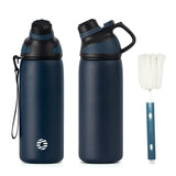 1 x RAW Customer Returns Fjbottle stainless steel sports drinking bottle with magnetic lid 1L, 800ml, 600ml, 400ml BPA-free leak-proof children s bottle - suitable for carbonated drinks, bicycle water bottle thermos for school, fitness - RRP €18.99