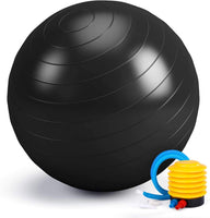 1 x Brand New Switory Anti-Burst Exercise Ball, Pilates Ball 55cm 65cm 75cm Fitness Yoga Ball Stabilizer Balance Ball Sturdy with Quick Pump for Core Strength - RRP €27.6