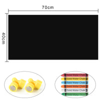 1 x RAW Customer Returns Blackboard film magnetic self-adhesive - 40 x 70cm, incl. magnetic film, 6 dustless chalks, 4 magnets - RRP €15.12