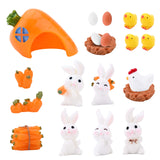 1 x RAW Customer Returns Pack of 20 Miniature Rabbit Easter Bunny Ornament Mini Bunny Figures Cake Decoration Fairy Garden Micro Landscape Decoration Mini Easter Rabbit Miniature Animal Ornaments for Boys Girls Children - RRP €20.4