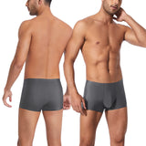 1 x RAW Customer Returns SIHOHAN Boxer Shorts Men s Underwear, Breathable Men s Retro Shorts Underwear, Very Flat and Fine Seams, Pack of 4 Grey, XL  - RRP €21.17