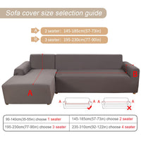 3 x Brand New SearchI Sofa Covers Sofa Cover L Shape Sofa Cover Elastic Stretch for L-Shaped Sofa Cover Set of 2 Sofa Covers with Peninsula Non-Slip Gray, 2 Seater 3 Seater - RRP €61.2