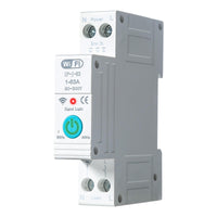 1 x RAW Customer Returns Jadeshay WiFi Smart Circuit Breaker, Power Measurement Smart Home DIN Rail Energy Meter with 3 Timing Modes for Remote Control, 1P 63A - RRP €26.4