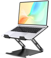 1 x RAW Customer Returns Glangeh Laptop Stand Aluminum Robust, Ventilated Ergonomic Laptop Stand with Height Adjustable, Heat Dissipation Laptop Stand Compatible with MacBook Pro Air, Dell, HP, All 10-16 Laptops - RRP €25.99